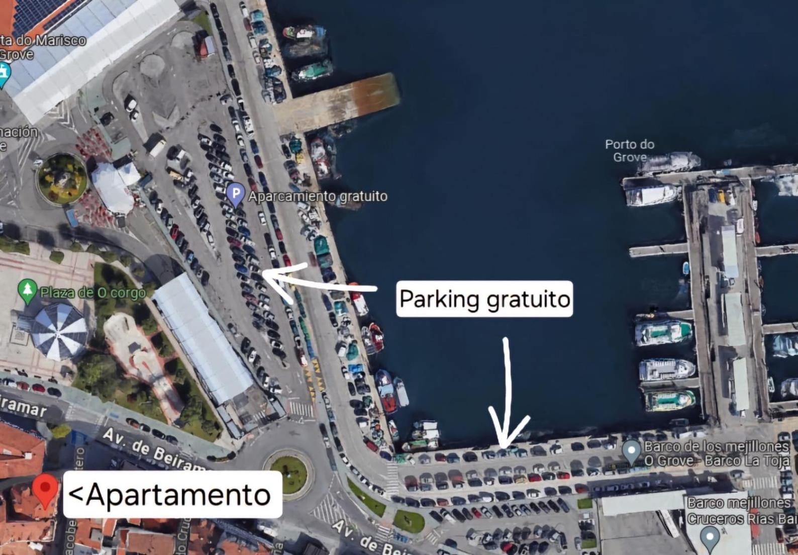 Apartamento P2 O Grove Centro Con Vistas Al Mar Exterior foto